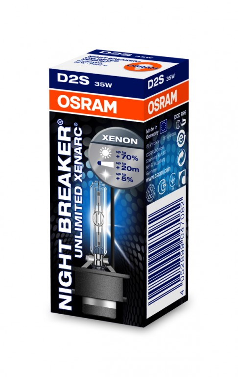 D2S Osram Xenarc Night Breaker Unlimited. Tillverkarens produktnr: 66240XNB