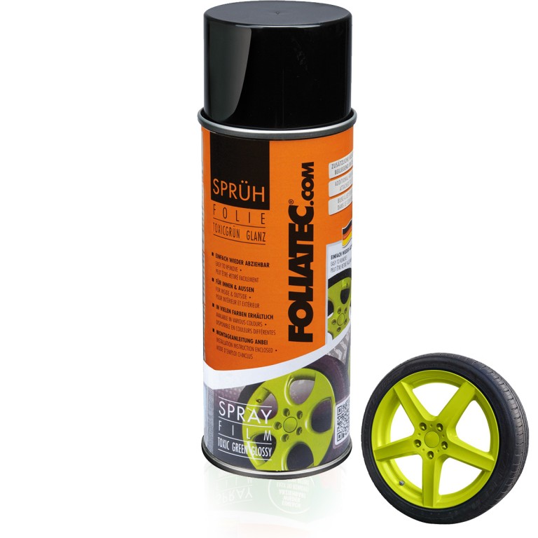 Foliatec Spray Film, toxic green glossy. Tillverkarens produktnr: 2027