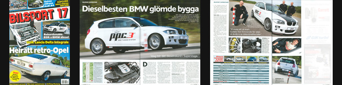 BMW 120d testades i Bilsport superstage